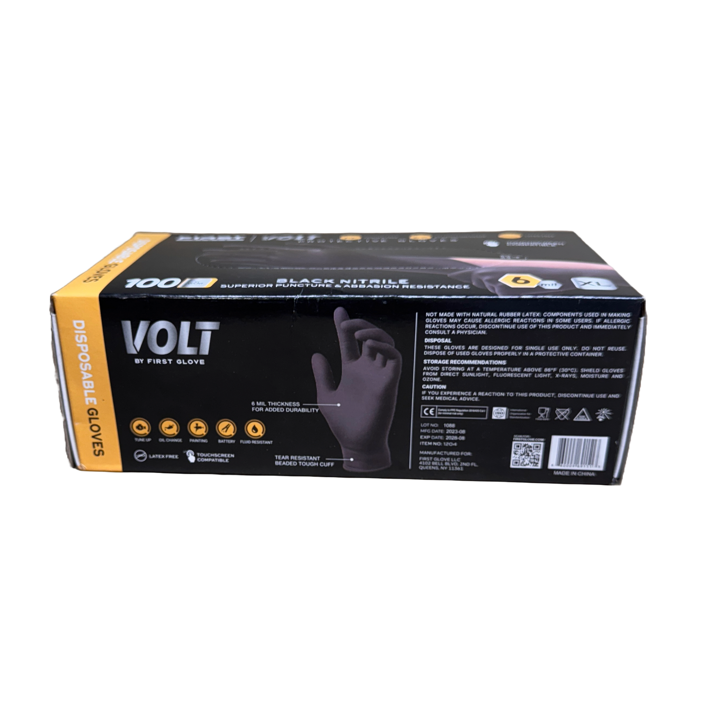 VOLT 6 MIL BLACK NITRILE - XL