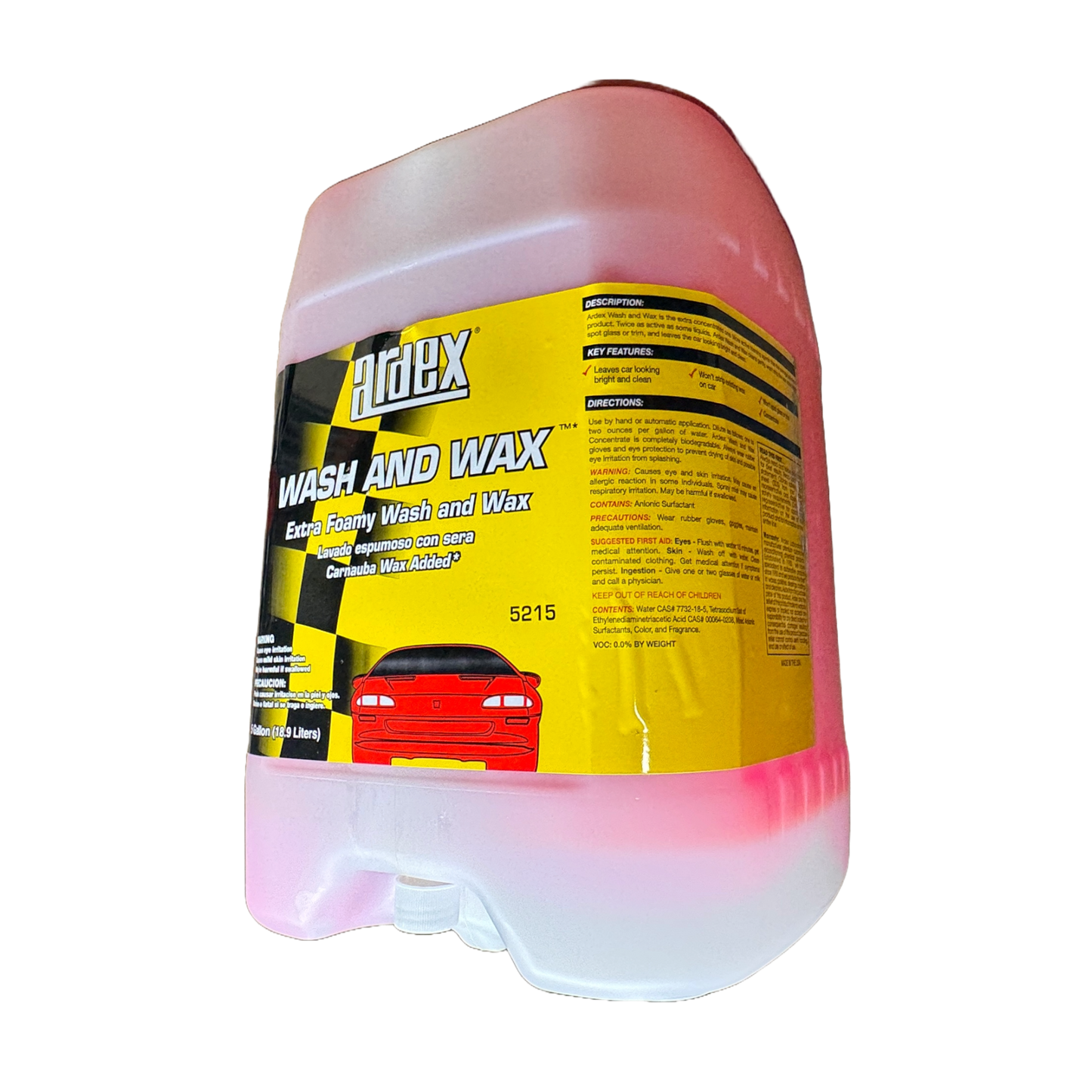 WASH & WAX - 5 GAL CUBE