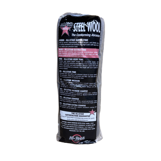 ALLSTAR STEEL WOOL PADS 16/SLV 000 GRADE