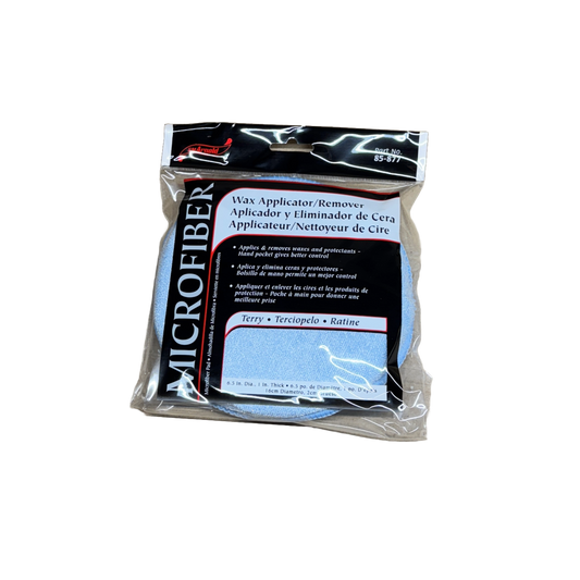 POCKET WAX APPLICATOR MICROFIBER 6.5"X1"