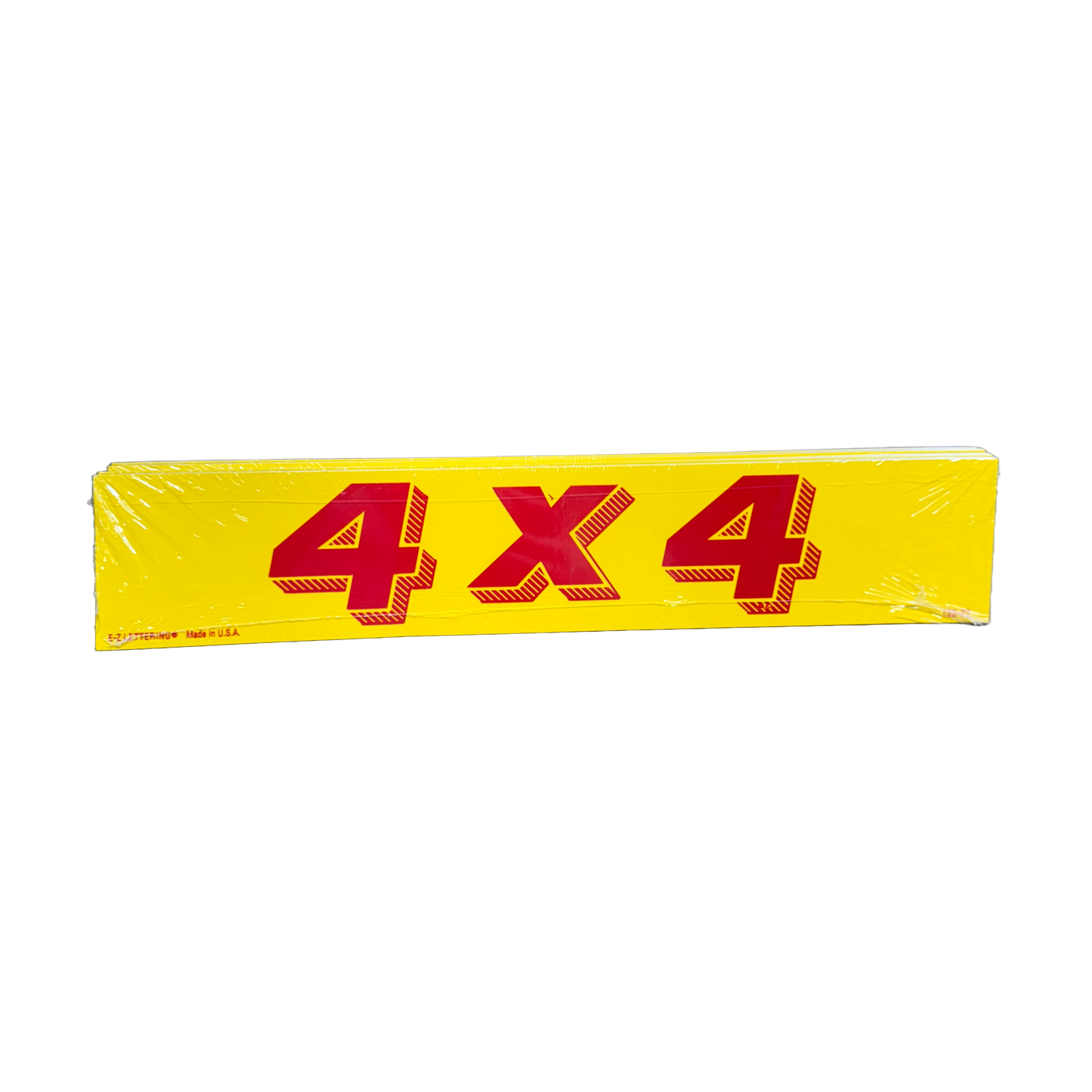 15" Red & Yellow Sign "4x4" {12/pk}