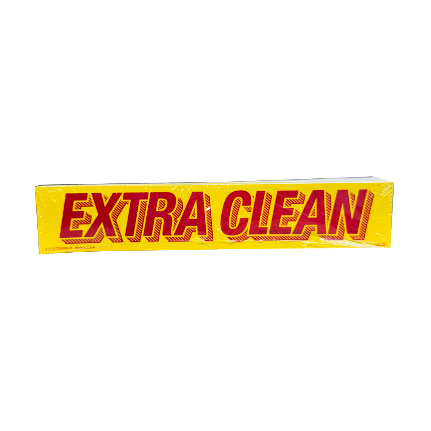 15" Red & Yellow Sign "Extra Clean" {12/pk}
