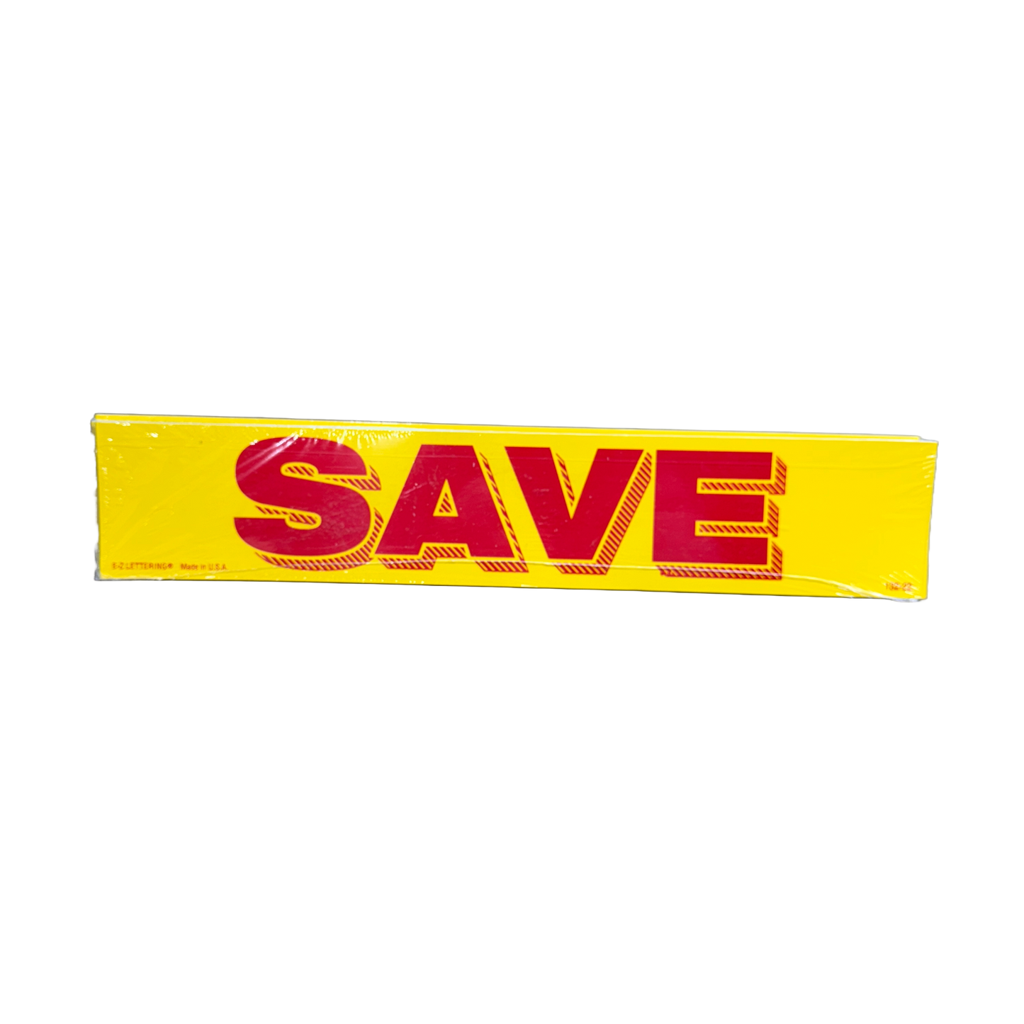 15" Red & Yellow Sign "Save" {12/pk}