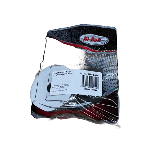 FINAL FINISH BLACK VELCRO WAFFLE FOAM - 4" (2/PK)