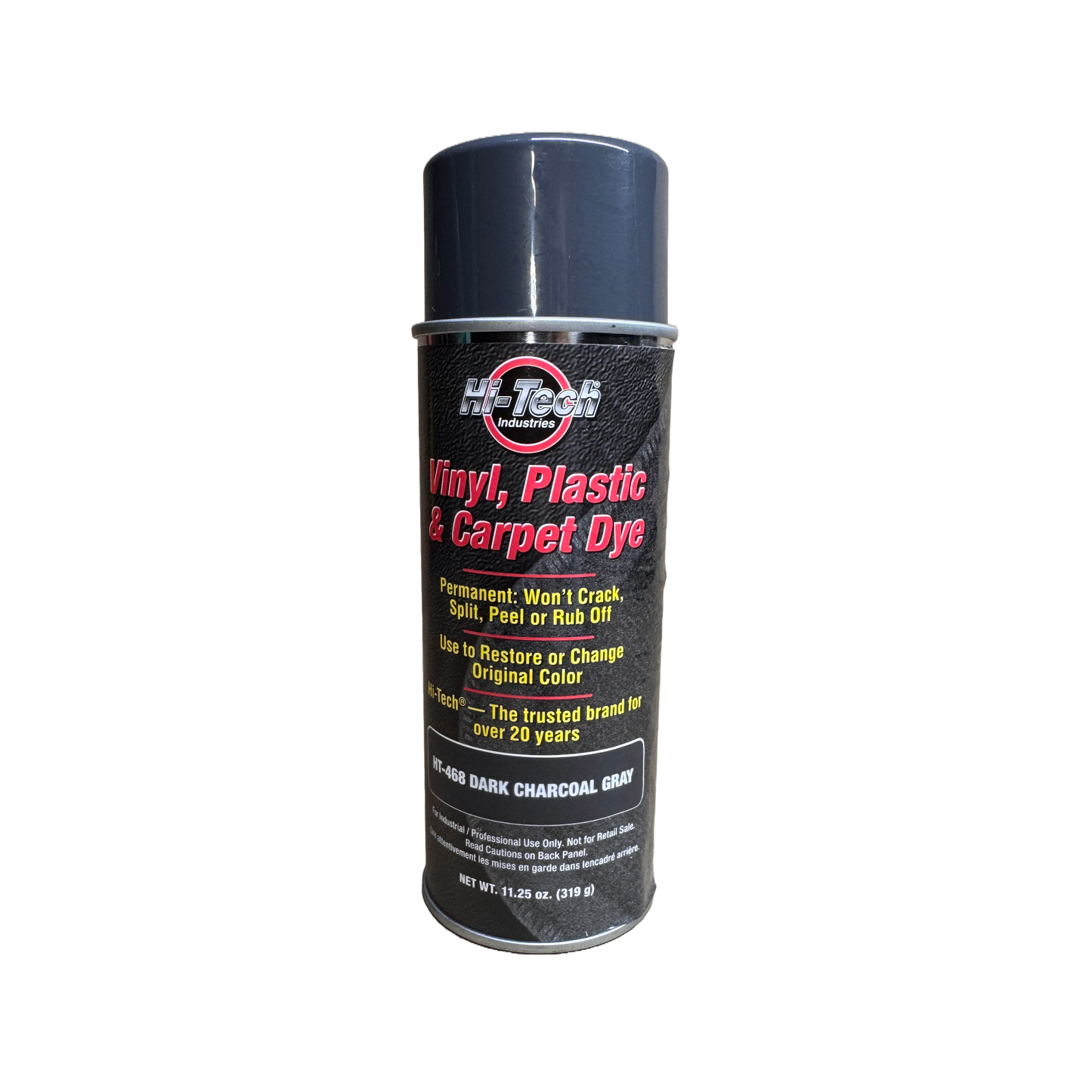DARK CHARCOAL GRAY HI-TECH VINYL PLASTIC & CARPET DYE