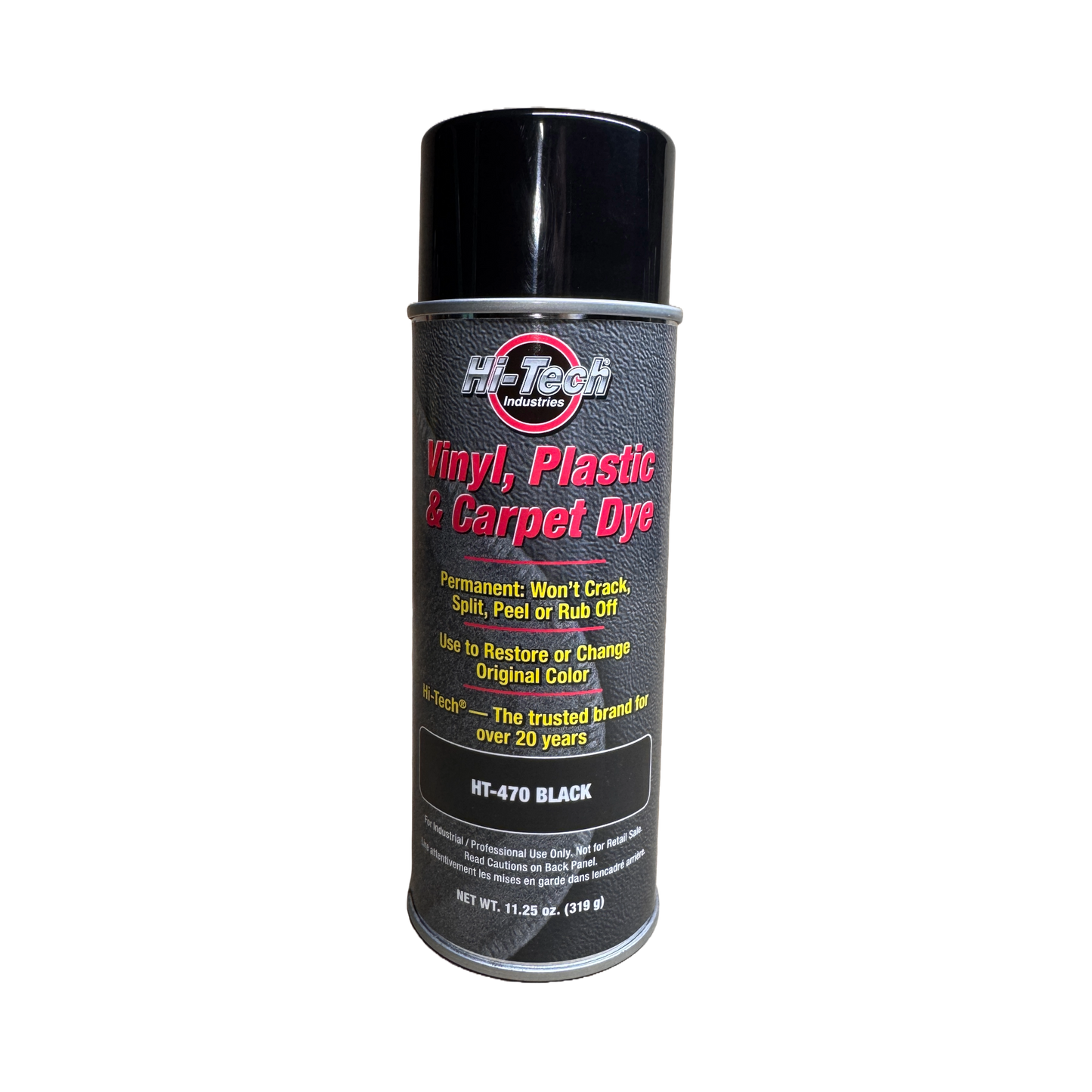 BLACK HI-TECH VINYL PLASTIC & CARPET DYE