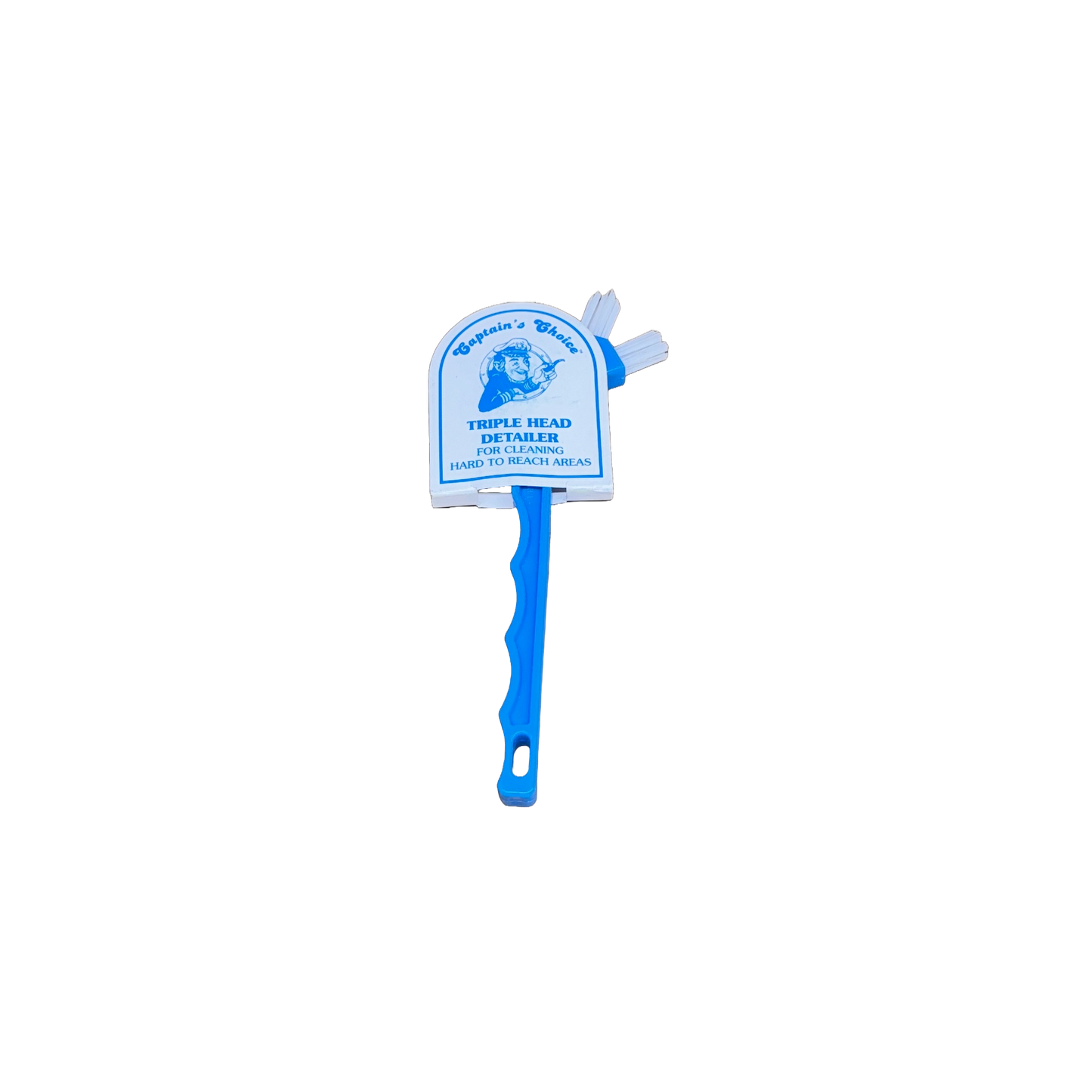 CAPTAIN'S CHOICE TRIPLE HEAD DETAIL SCRUB BRUSH