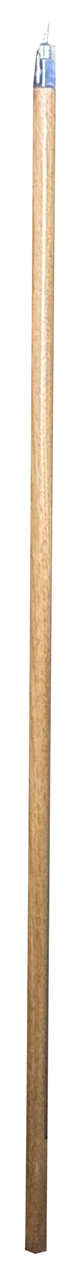 60" WOOD BROOM/MOP HANDLE W/METAL TIP