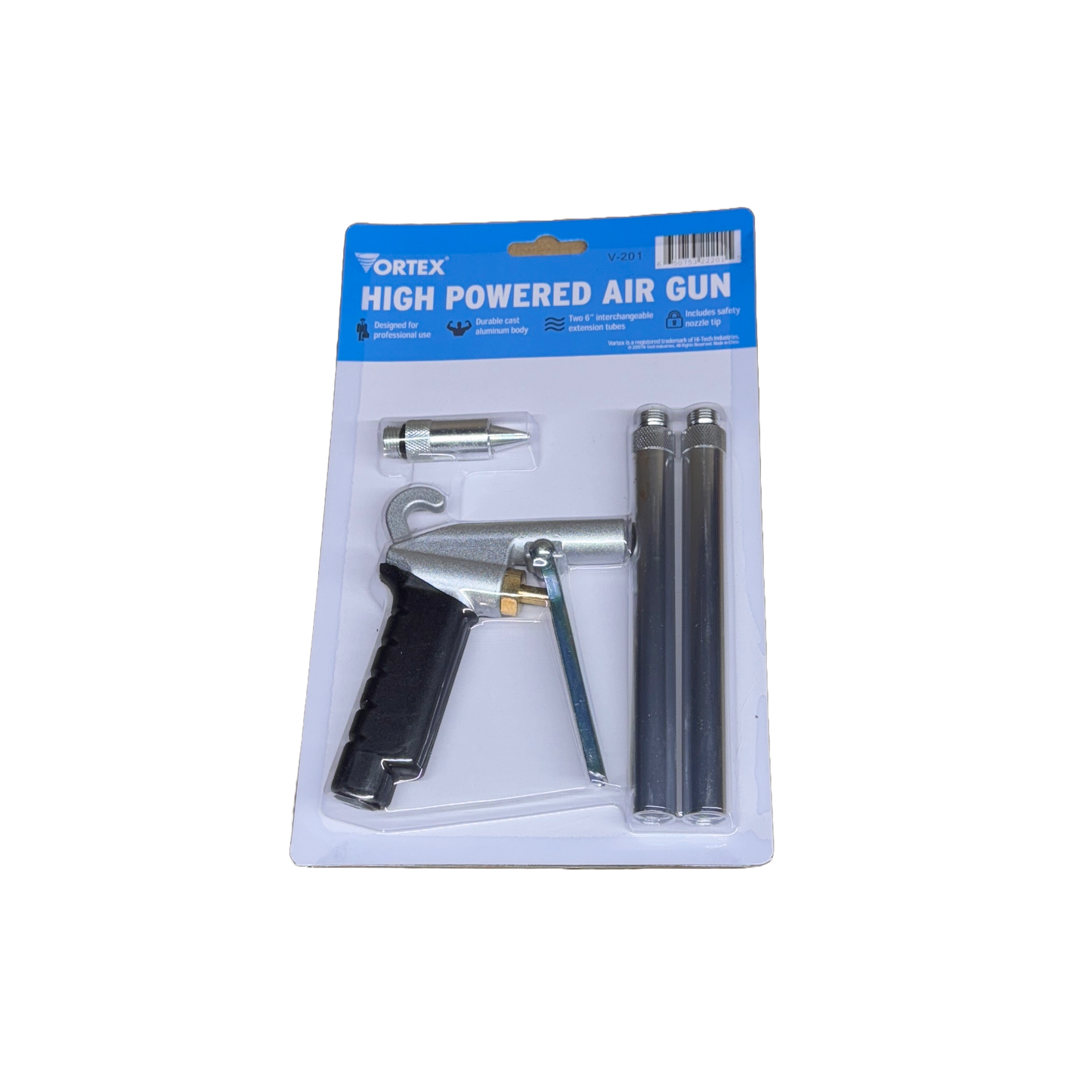 VORTEX HIGH POWERED AIR GUN W/ 2 PC EXT KIT