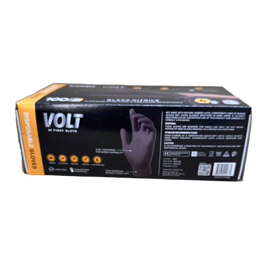 VOLT 6 MIL BLACK NITRILE - LARGE