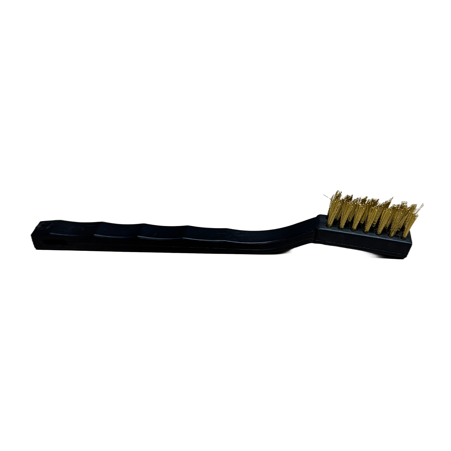 PLASTIC HANDLE BRASS TOOTH BRUSH DETAIL