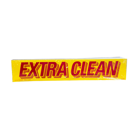15" Red & Yellow Sign "Extra Clean" {12/pk}
