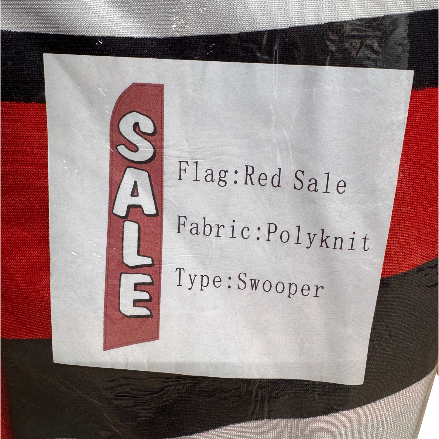 Swooper Flag Red & White SALE