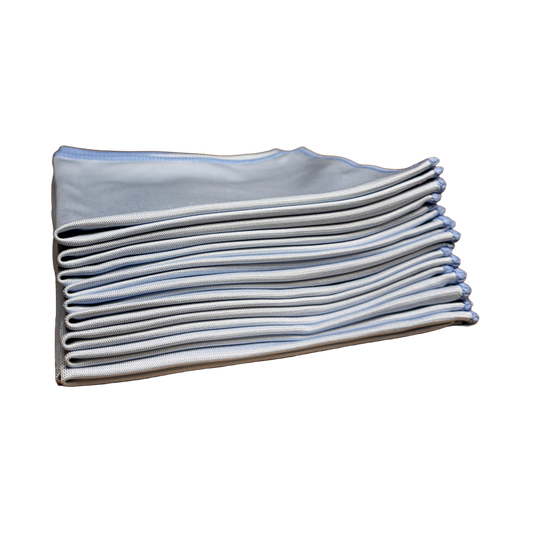 MICROFIBER GLASS CLOTH - 16X16 BLUE