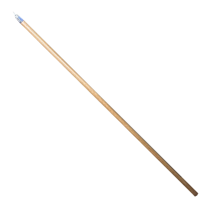 60" WOOD BROOM/MOP HANDLE W/METAL TIP