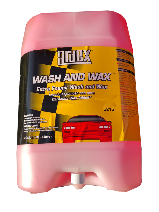 WASH & WAX - 5 GAL CUBE